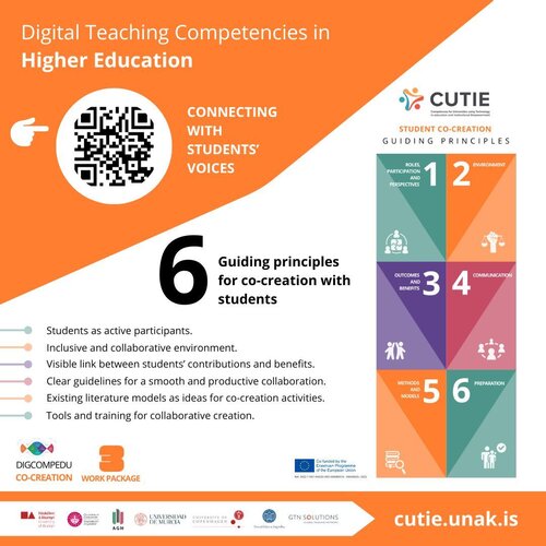 CUTIE Project WP3 - We keep moving forward! 🌟
Here are the 6 GUIDING PRINCIPLES OF CO-CREATION WITH STUDENTS, ➡️ AND…...